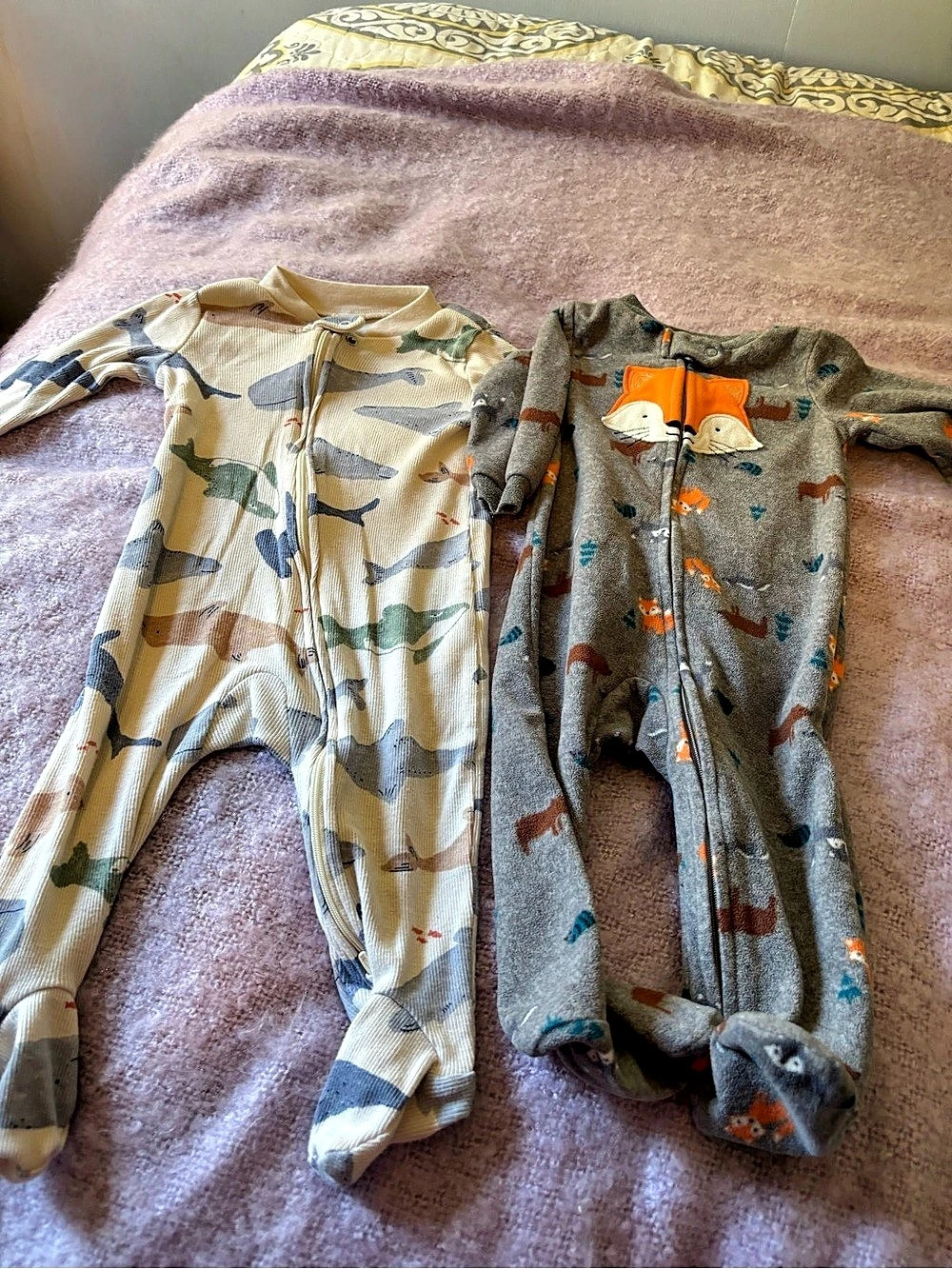 Carter's Baby Footie Pajama Set Animal Print 6-9M